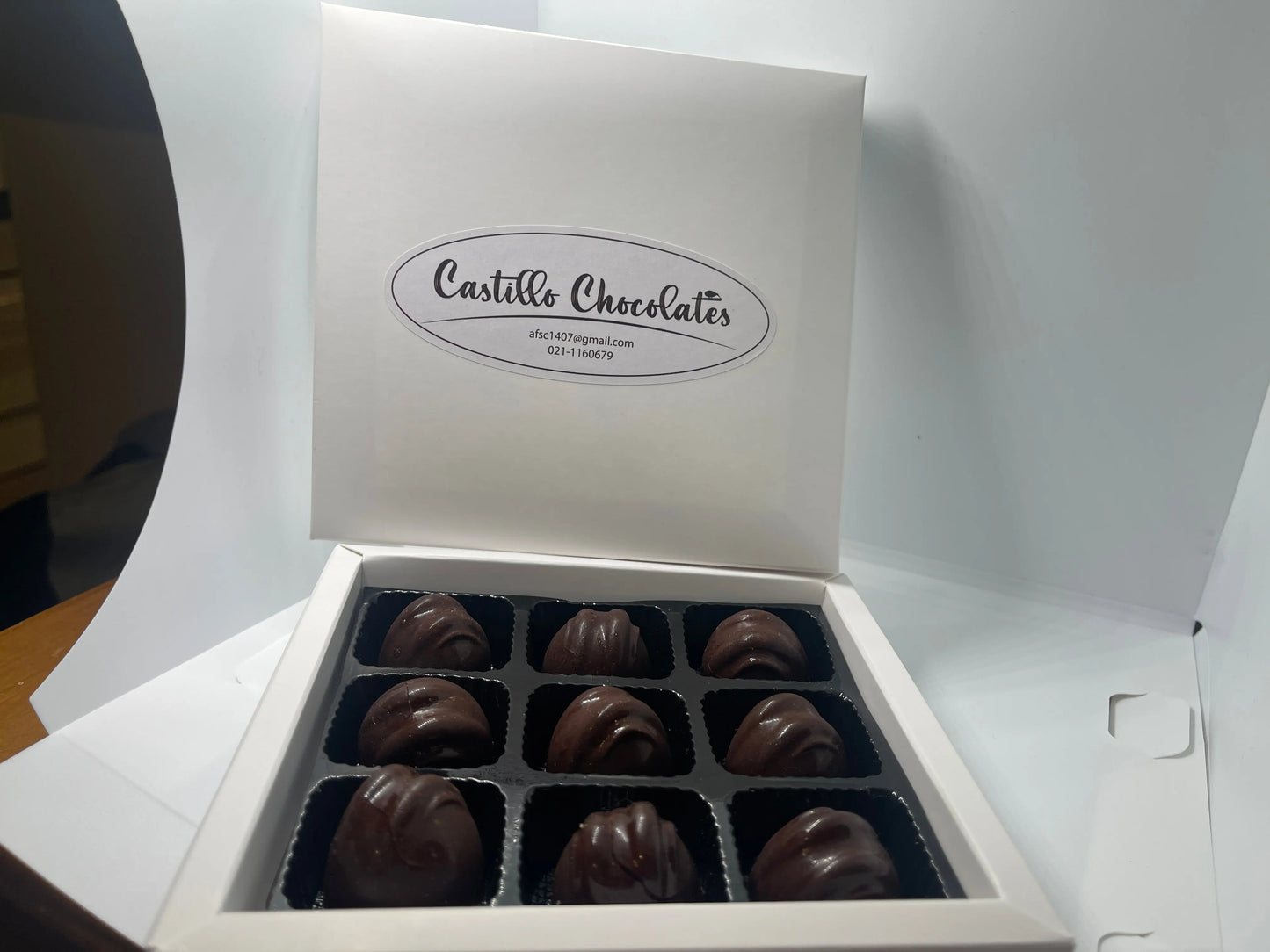54% cacao Belgian Dark Chocolate Bonbon with Vanilla Ganache