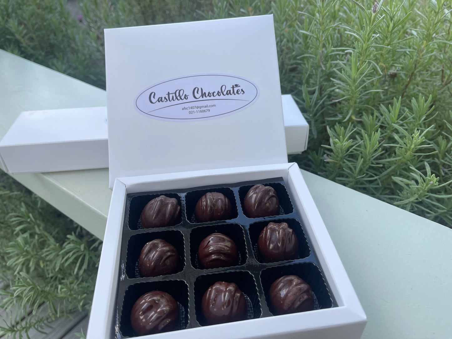 54% Cacao Belgian Chocolate Bonbon with Orange Liqueur Ganache Castillo Chocolates NZ